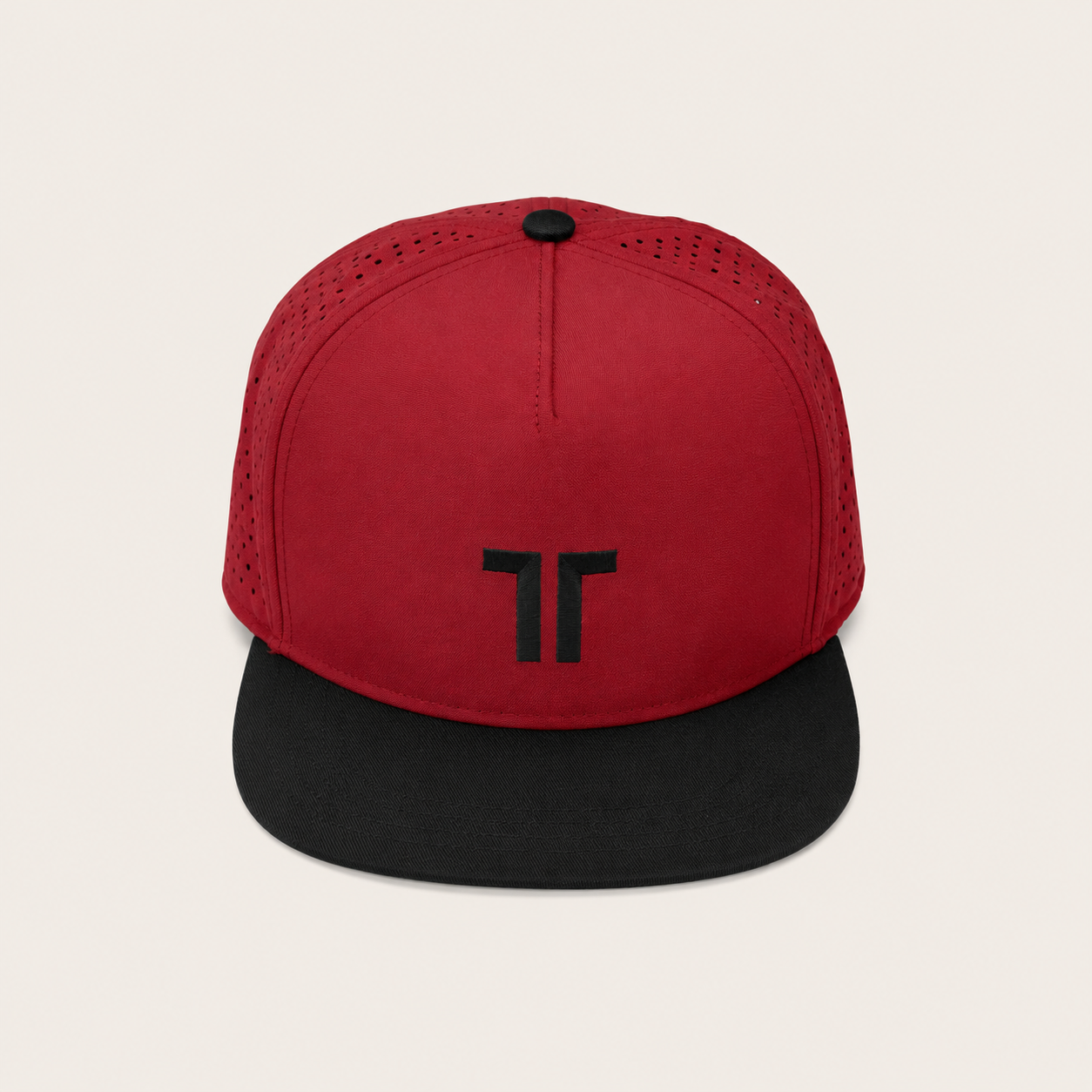 THE CUTLINE Elite Cap in Burgunder – Studio Frontansicht
