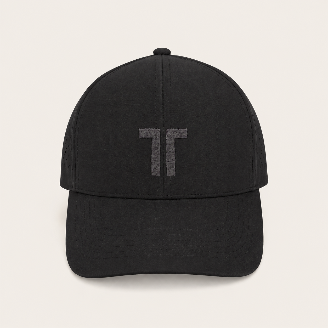THE CUTLINE Focus Cap in Schwarz – Frontansicht