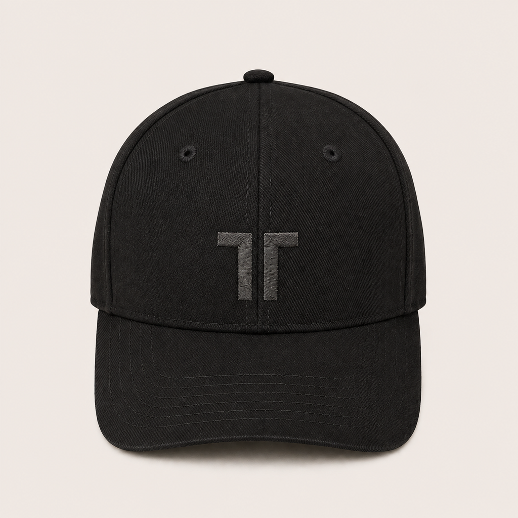 THE CUTLINE Steady Cap in Schwarz – Frontansicht