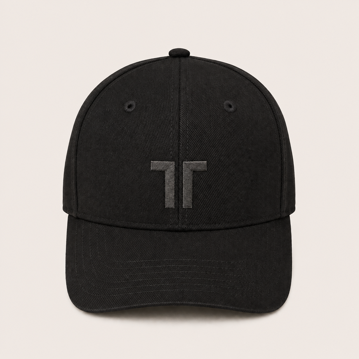 THE CUTLINE Steady Cap in Schwarz – Frontansicht